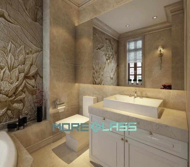 Gương soi trang trí phòng tắm bản lớn MG-006 mang lại cảm giác rộng rãi, thoáng đãng cho căn phòng.